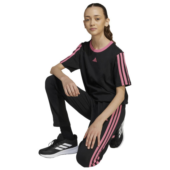 Adidas Παιδική κοντομάνικη μπλούζα Essentials 3-Stripes Boyfriend Tee Adidas Παιδική κοντομάνικη μπλούζα Essentials 3-Stripes Boyfriend Tee